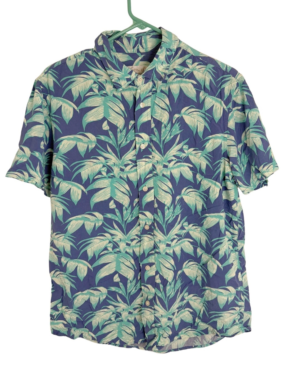 3/$20 Cotton & Co Men's Casual Short Sleeve Button Down Shirt Size Medium